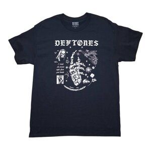 NWOT Deftones Graphic Band T-Shirt Black Men's LARGE New